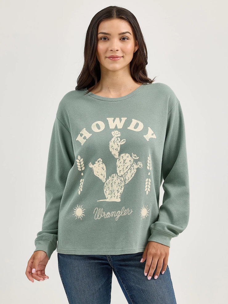 Howdy Women's Wrangler Girlfriend Long Sleeve