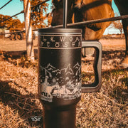 Cattle Drive Tumbler- Black
