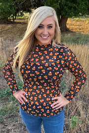Candy Corn Corral Mesh Top