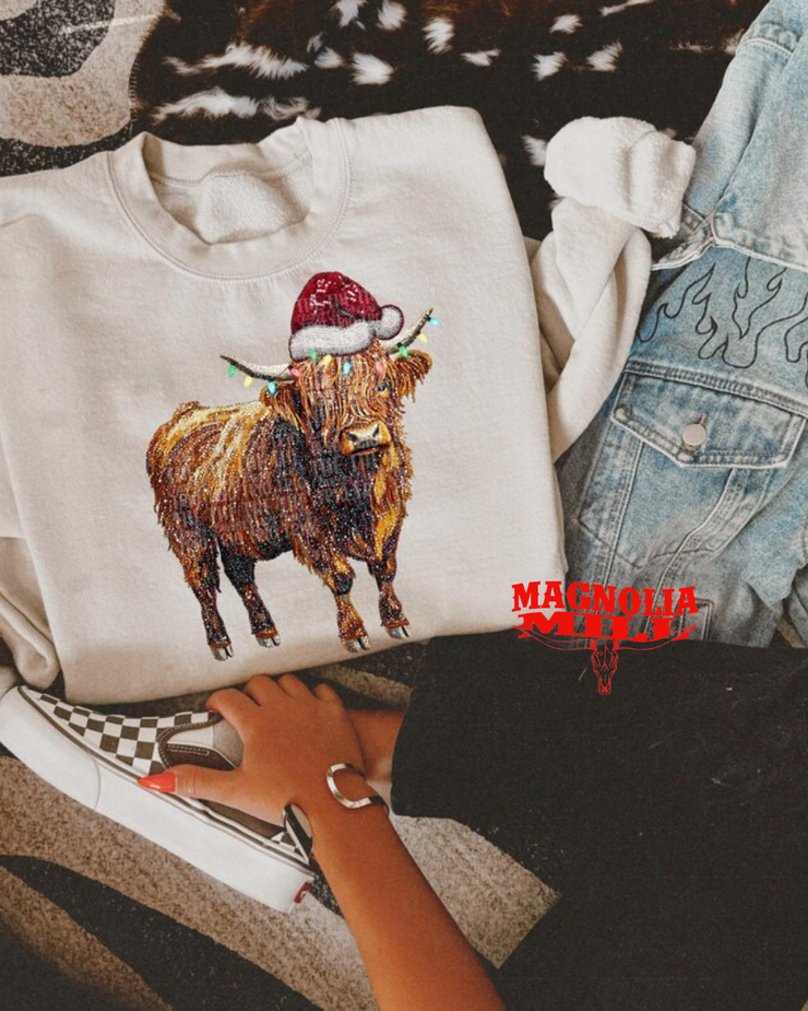 Christmas Clarabelle Sweatshirt-  MADE TO ORDER**
