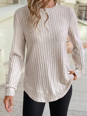 Jet Stream Ribbed Texture Top