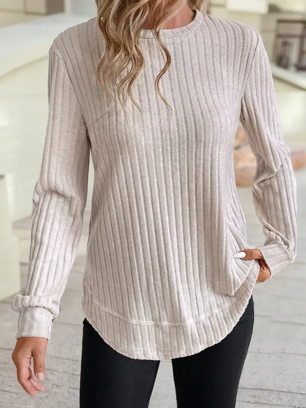 Jet Stream Ribbed Texture Top