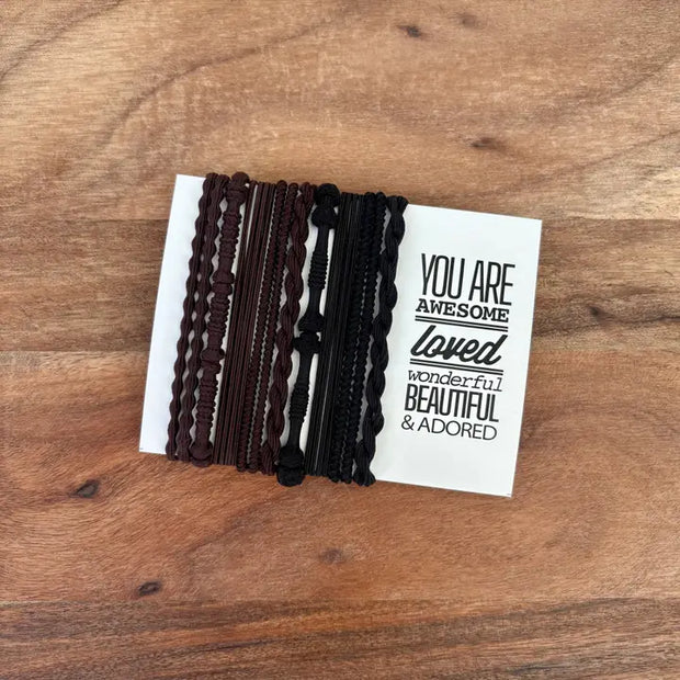 Dark Chocolate - Boho Hair Ties