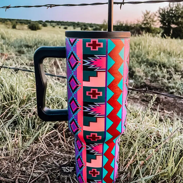 Vintage Geo 40 oz Tumbler