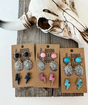 Lightening Trio Earrings