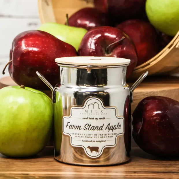Milk Churn Candle- Farm Stand Apple