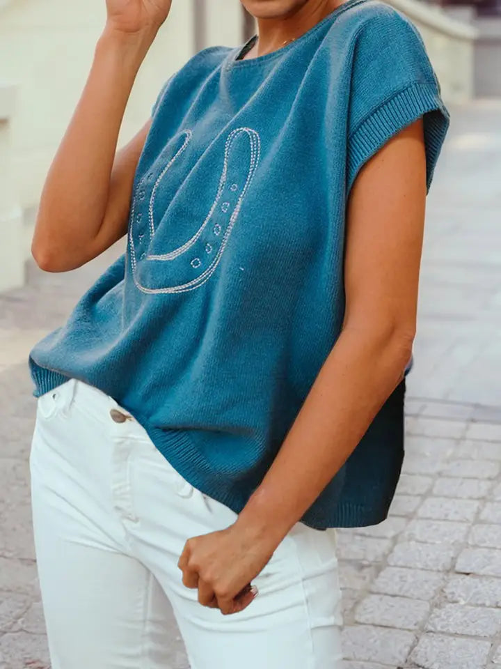 Cowgirl Up Horse Shoe Sweater