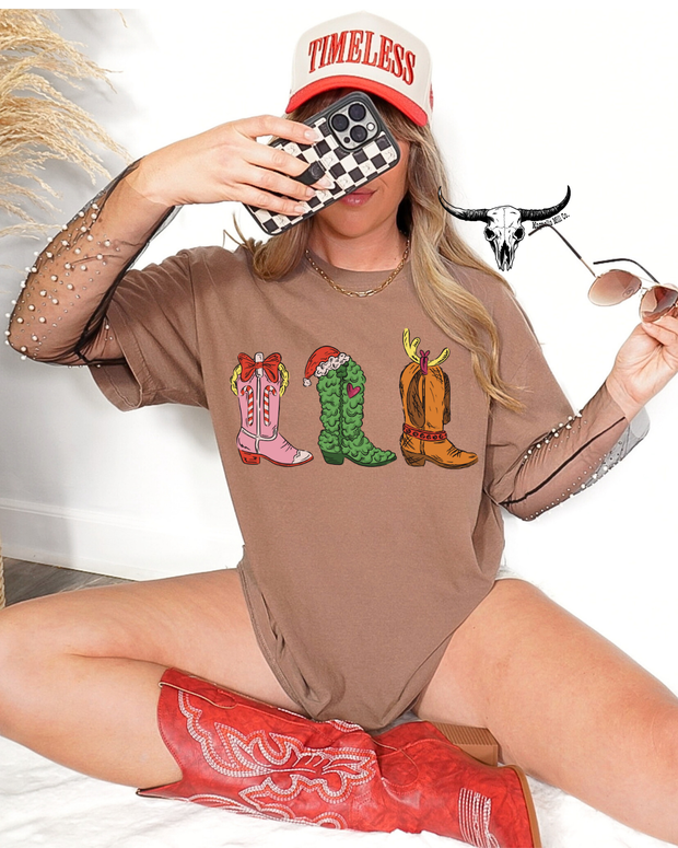 Grinch Walk Graphic Tee- Expresso MADE TO ORDER**