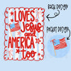 Love Jesus And America Too Graphic Tee **MADE TO ORDER