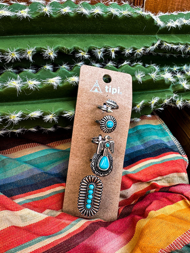 Thunderbird Mountain Ring Set