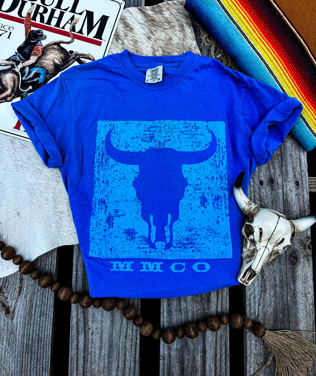 Blue Out MMCO Steer Square Graphic Tee