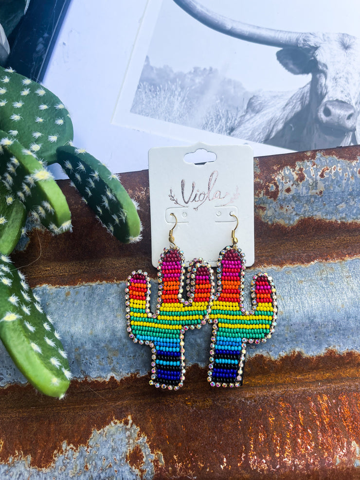 Serene Cactus Earrings