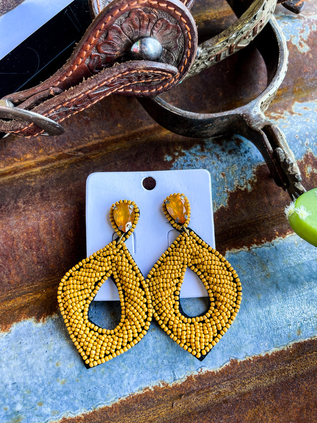 Mustard Hadley Earrings