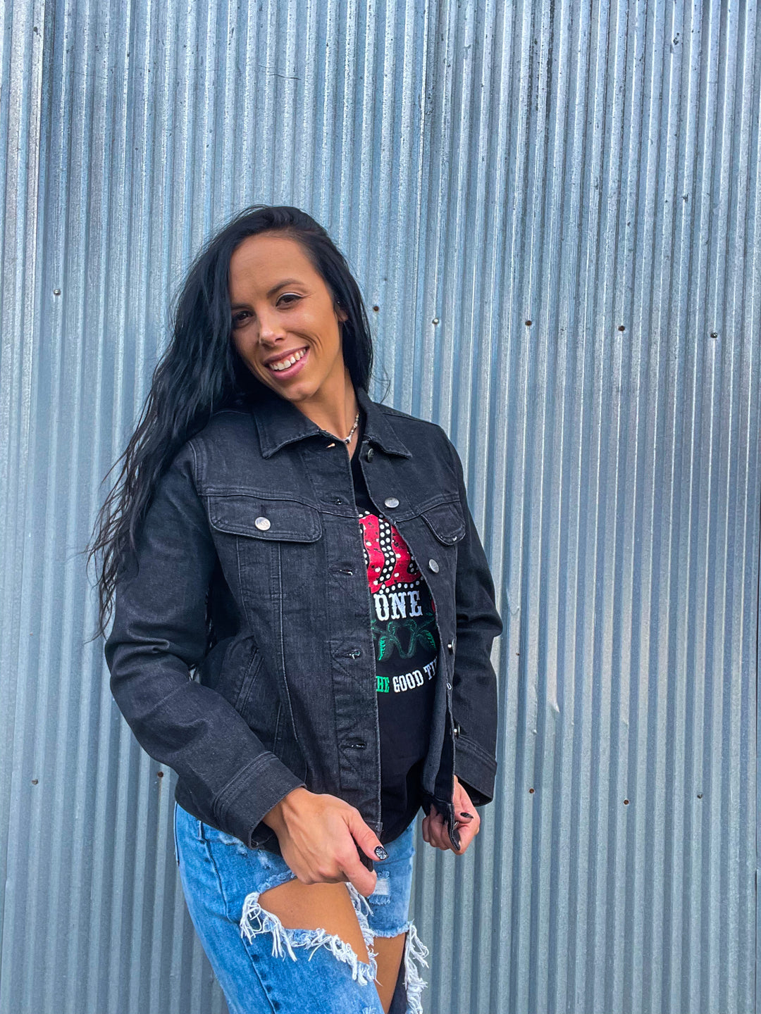 Legend Lee Black Denim Jacket – Magnolia Mill