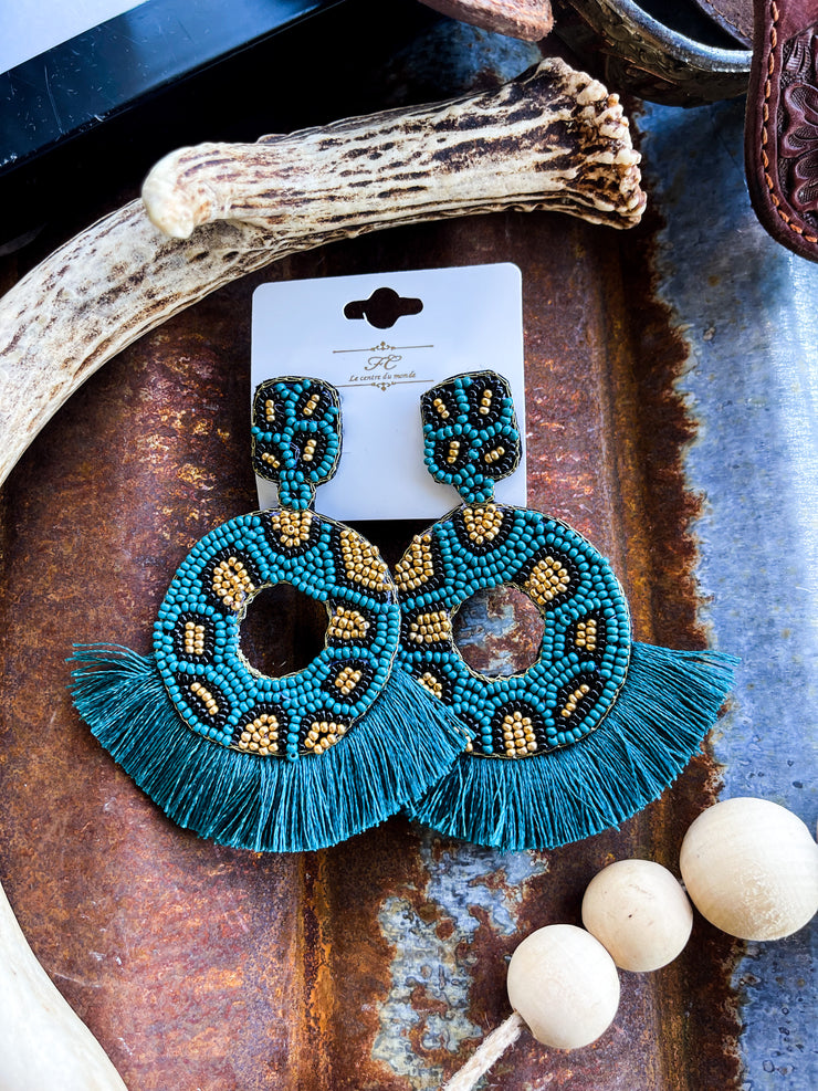 Tinly Teal Earrings