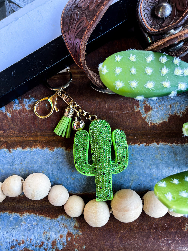 Crazy Cactus Keychain