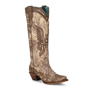 Brown Eagle Overlay Corral Boot