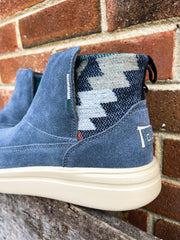 Denny Suede Quilted Orion Blue