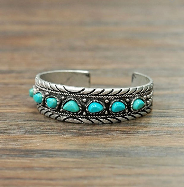 Turquoise Rock Cuff