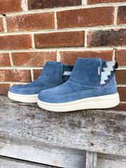 Denny Suede Quilted Orion Blue
