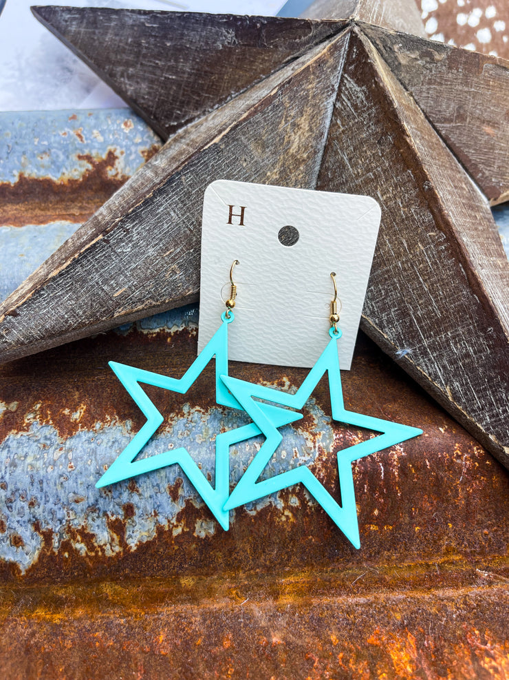 Turquoise Shooting Star Earrings