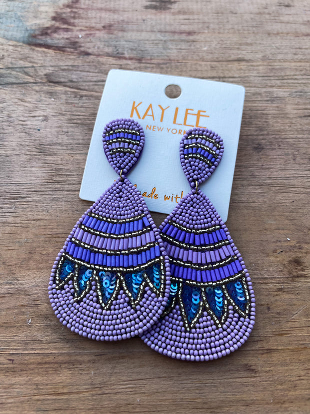 Layla Lavender Earrings