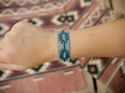 The Blue Beth Leather Snap Bracelet