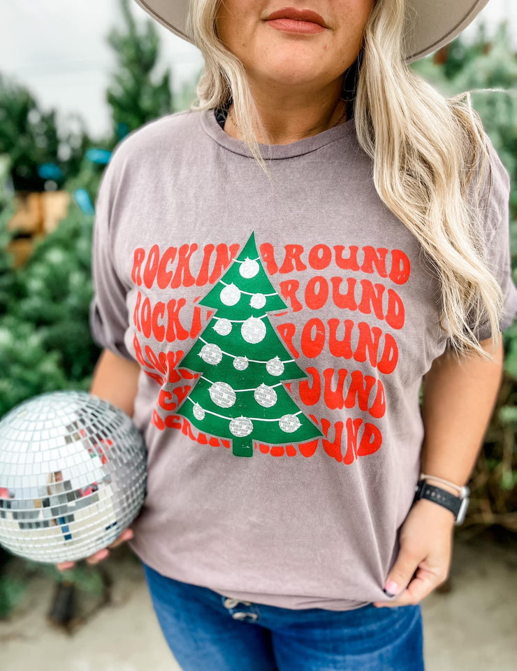 Rockin' Round The Disco Ball Tree Graphic