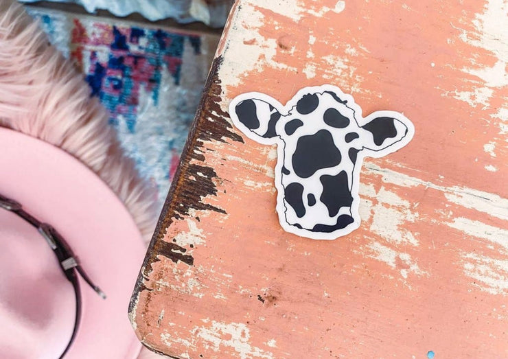 Cow Head Sticker