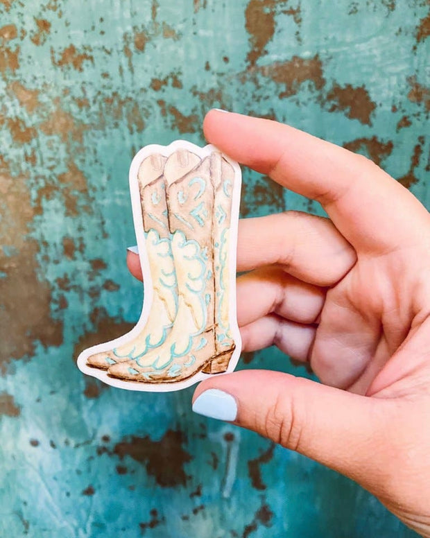 Cowboy Boot Sticker