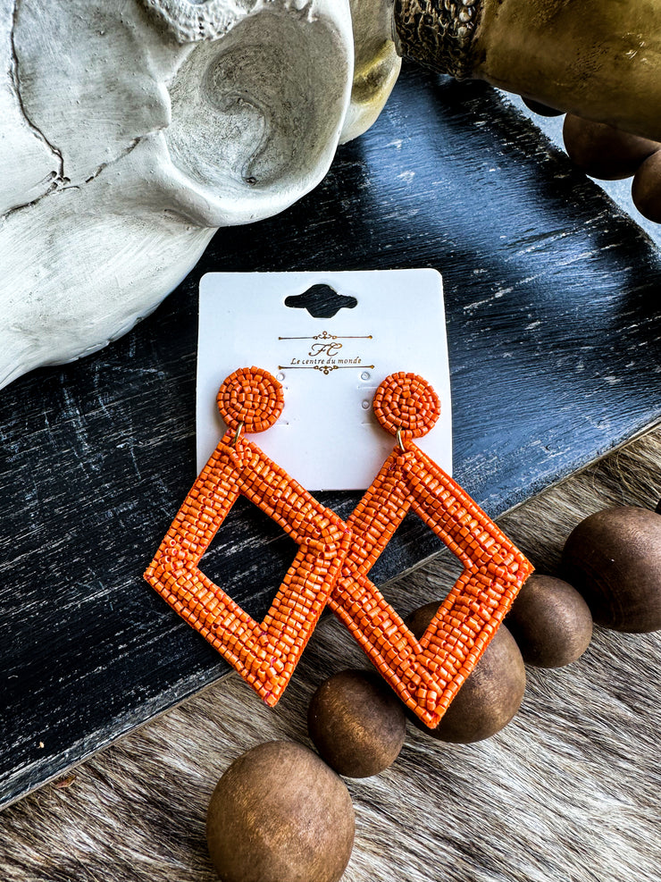 Alivia Earrings- Orange