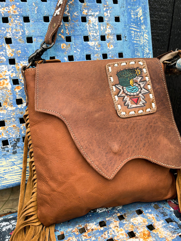 Oregon Leather Patch Bag