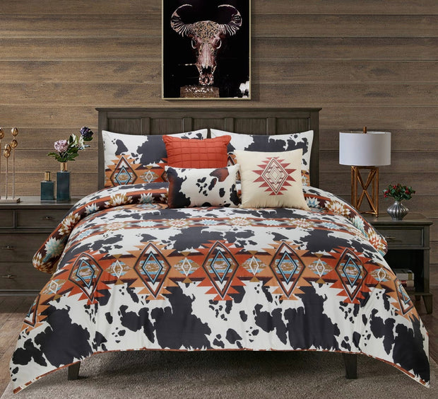 Western Cow Comforter Set